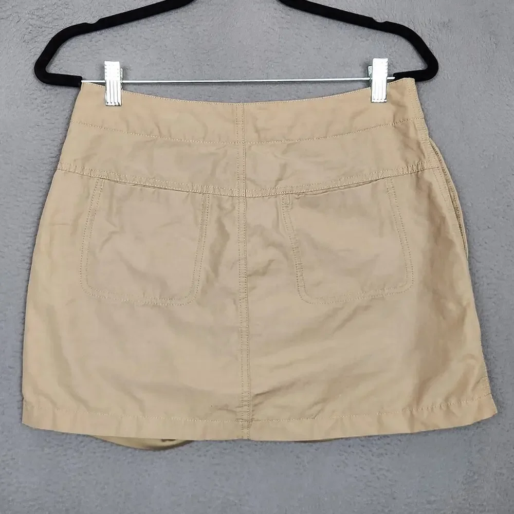 Nike ACG Equipment Skort Womens 4 Beige Lined Trail Hiking Pockets Outdoor